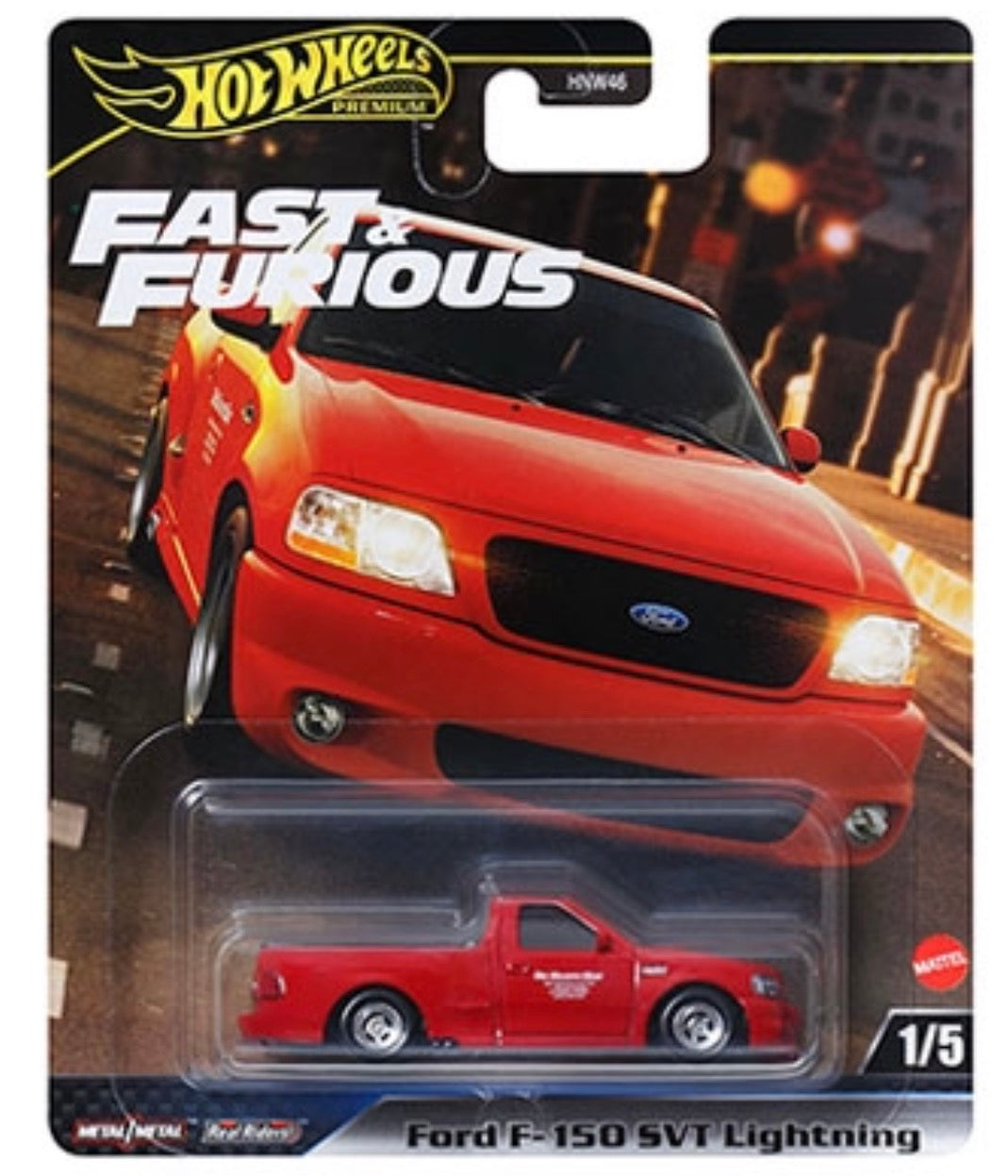 Hot Wheels 1:64 Ford F-150 Svt Lightning - Rápido y Furioso Premium 2024 H