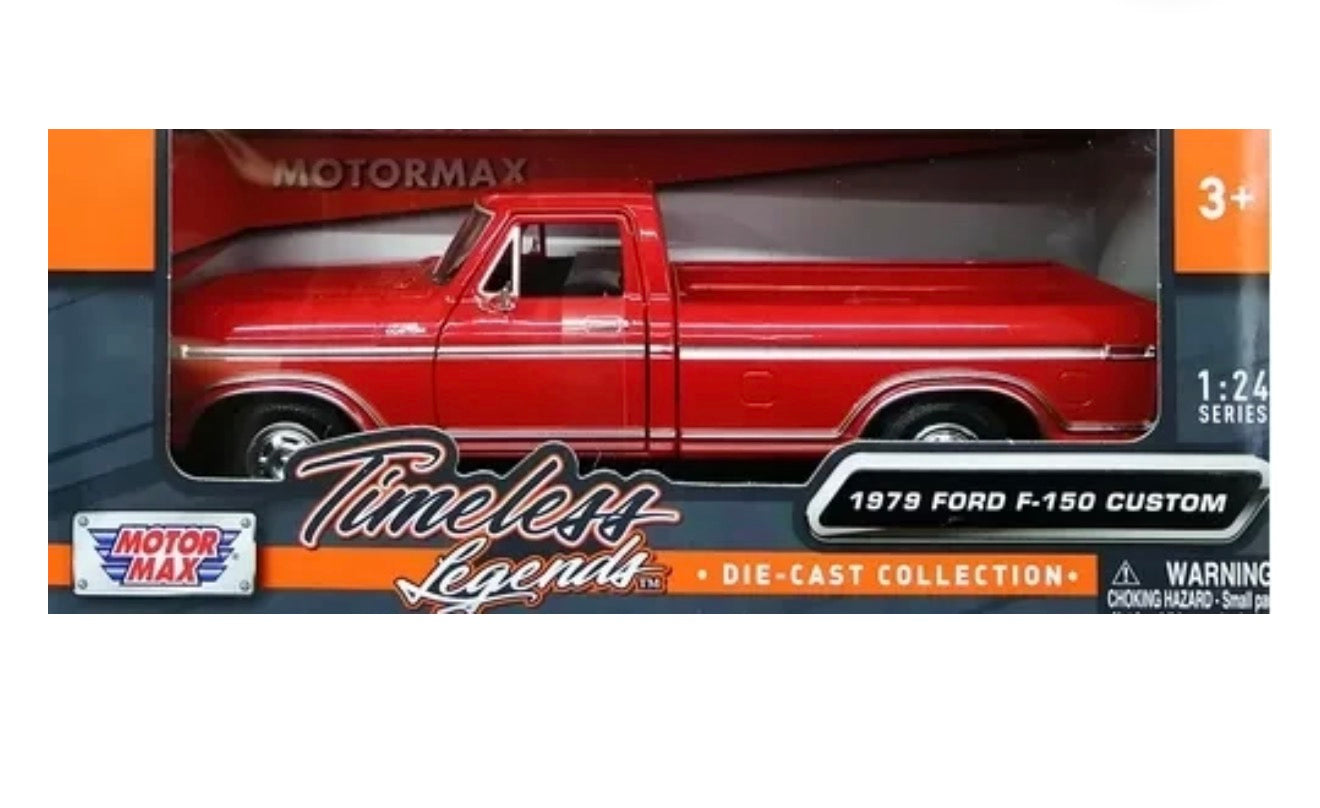 Motormax 1979 Ford F-150 Custom Pick up Rojo 1:24