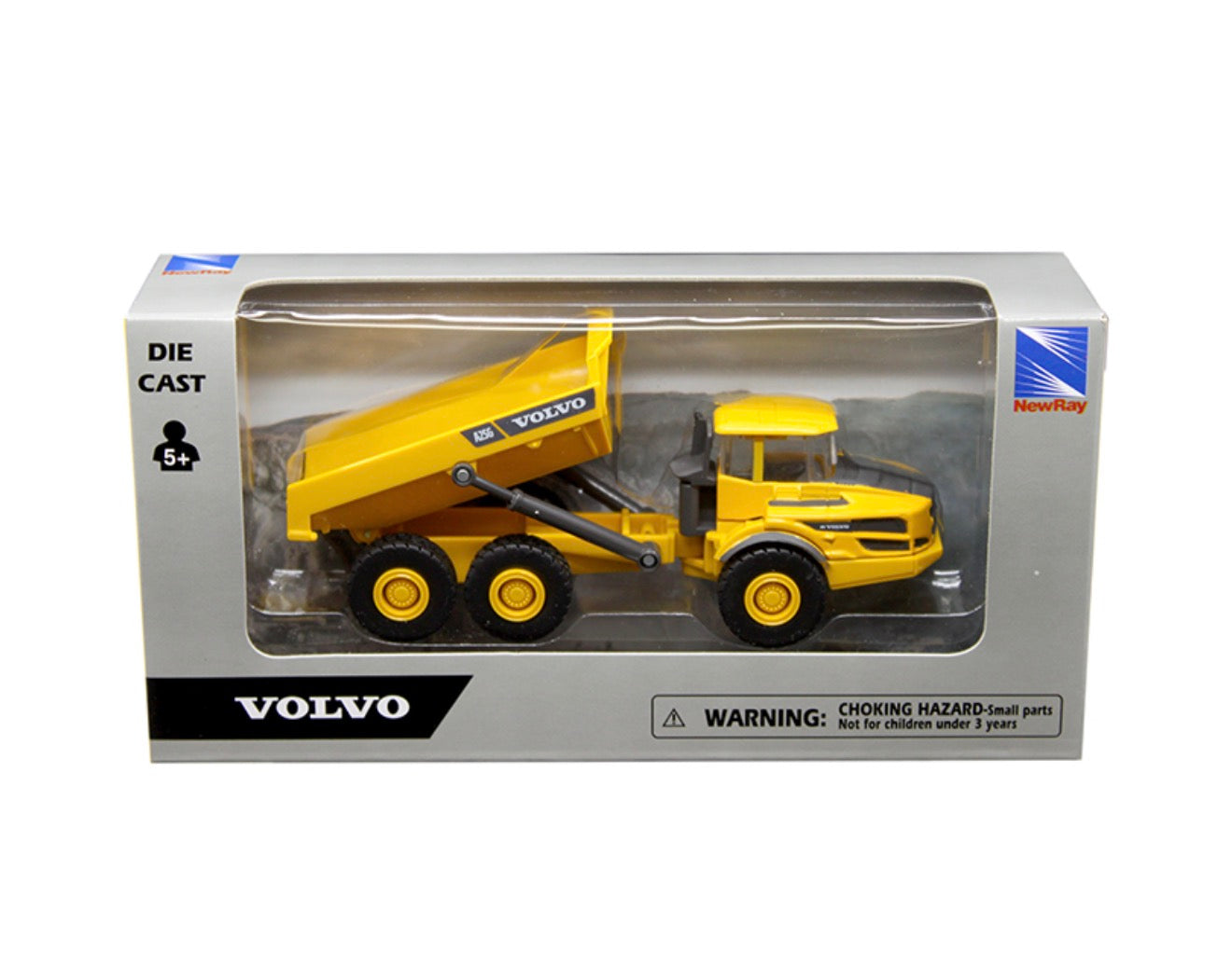 New Ray – Volvo A25G – 5″ Dump Truck – Camión de construcción