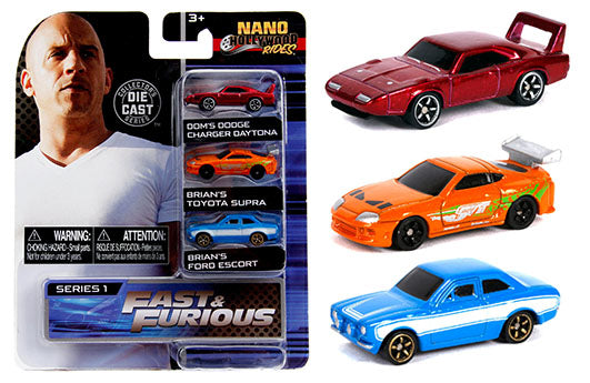 Jada Nano 1.65″ Fast & Furious Series 3 – Hollywood Rides 3-Pack