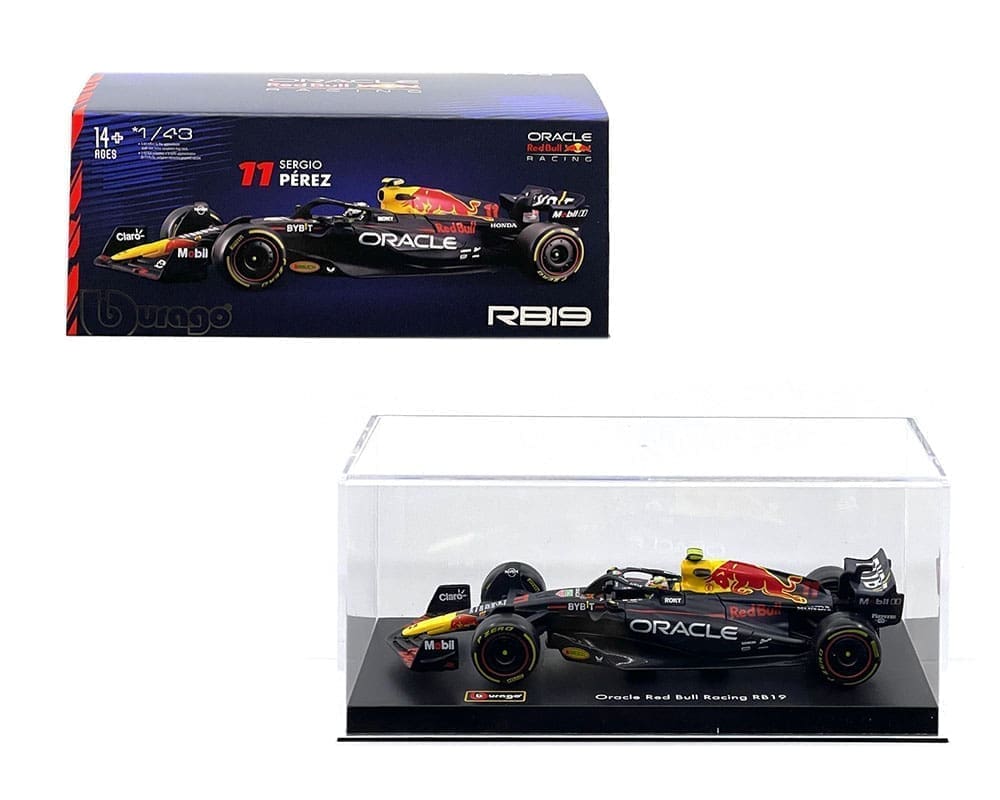 Bburago 1:43 Oracle Red Bull Racing RB19 #11 Sergio Pérez 2023 con piloto
