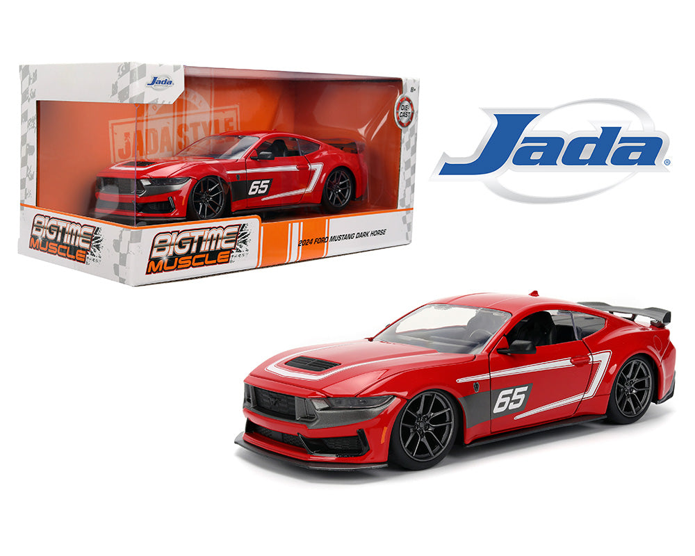 Jada 1:24 2024 Ford Mustang Dark Horse – Rojo – Bigtime Muscle