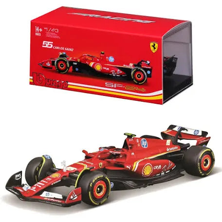 Bburago 1:43 2022 Ferrari F1 Team SF-24 #55 Carlos Sainz Formula 1