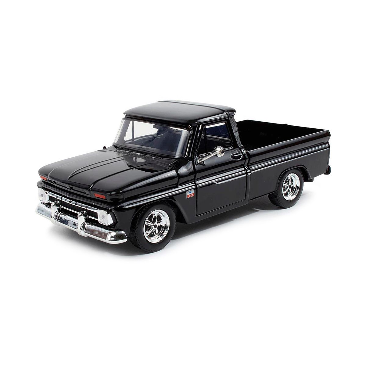 Motormax 1:24 - TL Chevrolet 1966 C10 Pickup Custom Wheels - (Negro)