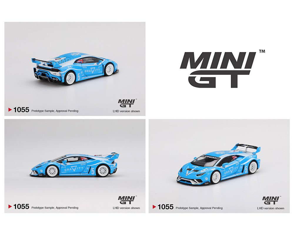 Mini GT 1:64 LB★WORKS Lamborghini Huracán GT GRAVITY – Azul