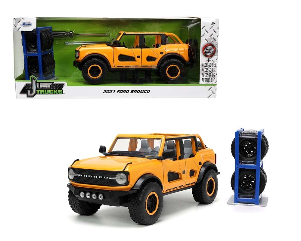 Jada 1:24 - 2021 Ford Bronco - Just Trucks - con ruedas adicionales