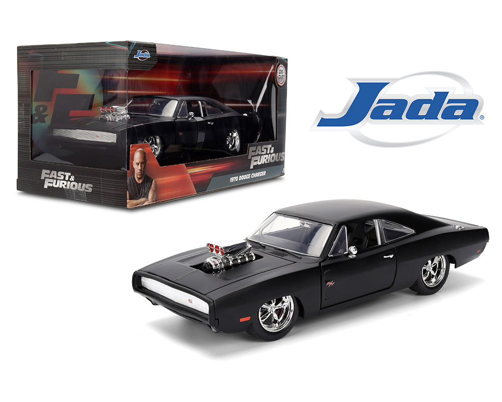 Jada 1:24 - Dom’s 1970 Dodge Charger R/T película 4 – Rápidos y Furiosos - (Negro Mate)