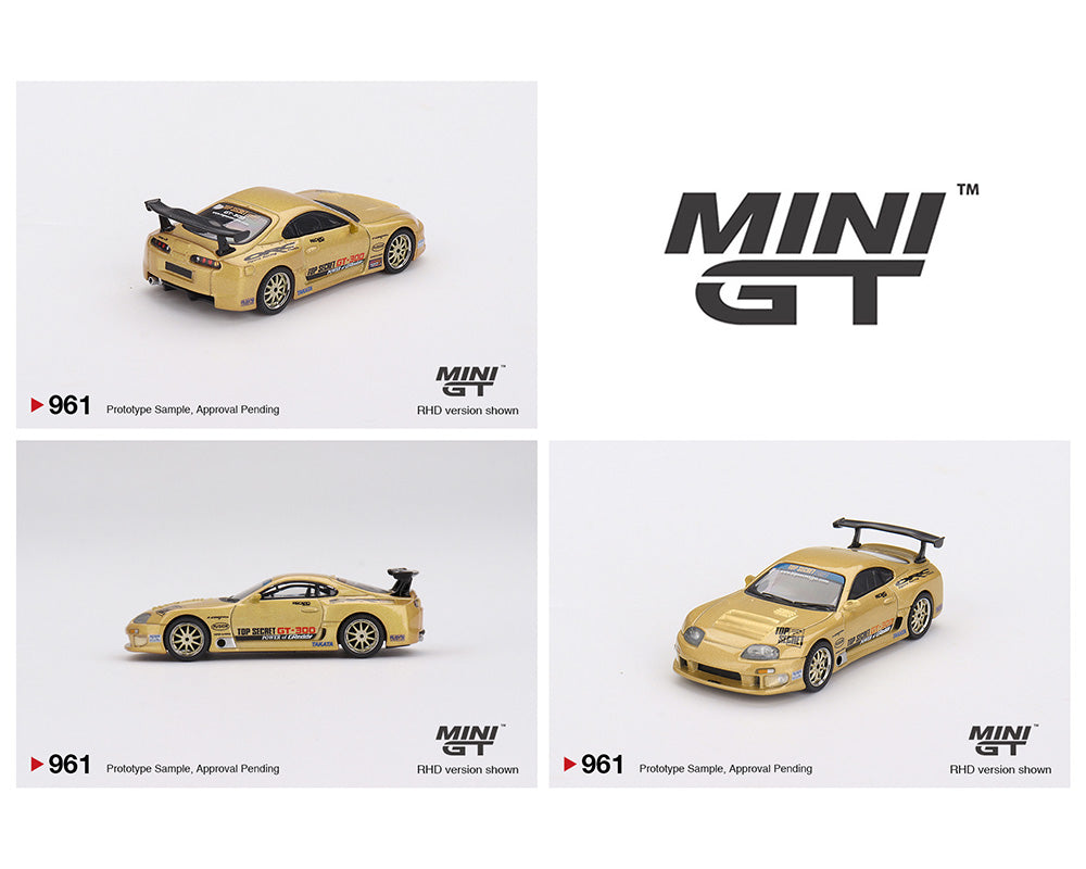 Mini GT 1:64 Toyota Supra (A80) Top Secret GT-300 – Top Secret Gold