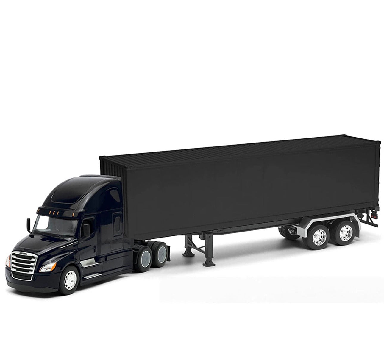 Welly 1:32 Freightliner Cascadia negro w/ black Trailer