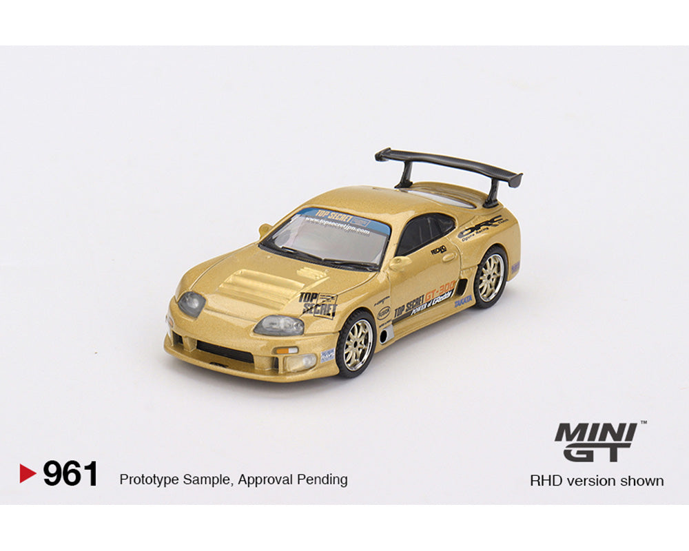 Mini GT 1:64 Toyota Supra (A80) Top Secret GT-300 – Top Secret Gold