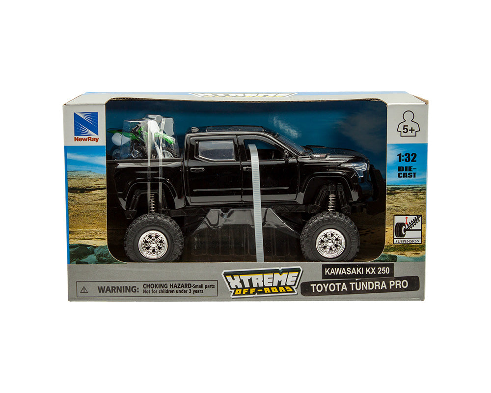 New Ray 1:32 Toyota Tundra Pro con Kawasaki - Xtreme Off-Road