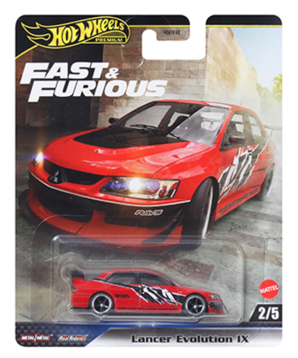 Hot Wheels 1:64 - 2003 MITSUBISHI LANCER EVOLUTION - Rápido y furioso Premium 2025 M