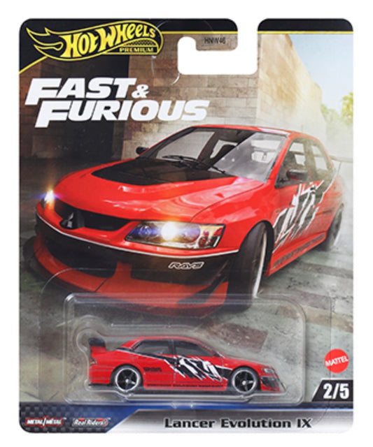 Hot Wheels 1:64 - 2003 MITSUBISHI LANCER EVOLUTION - Rápido y furioso Premium 2025 M