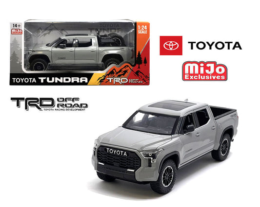 MiJo Exclusives 1:24 2023 Toyota Tundra TRD Off-Road 4×4 – Gris Cemento