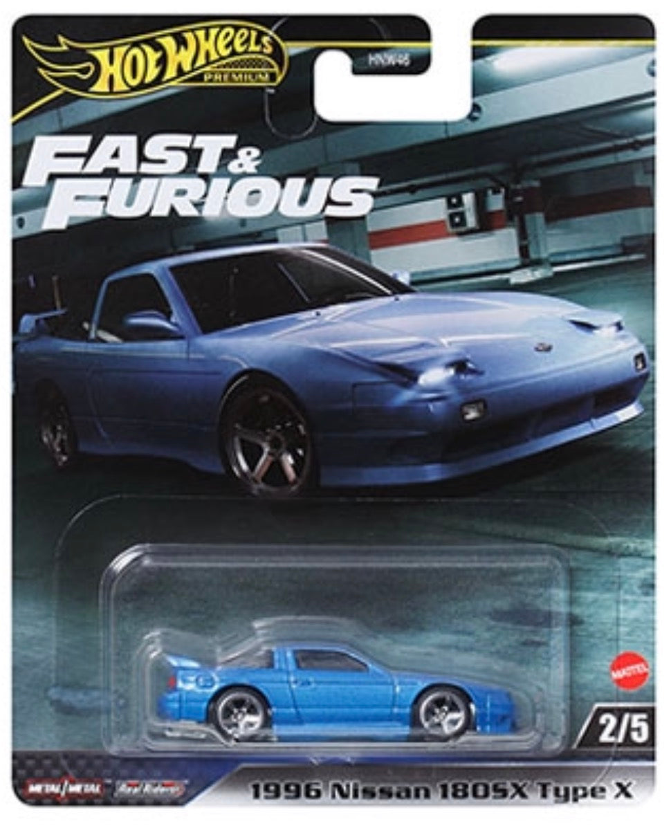 Hot Wheels 1:64 1996 NISSAN 180 SX TYPE - Rápido y Furioso Premium 2024 H