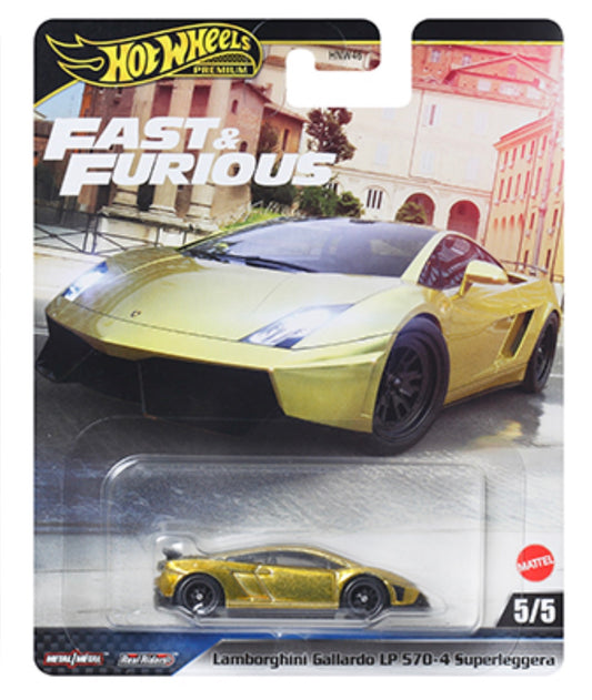 Hot Wheels 1:64 Rápido y furioso Premium 2025 M LAMBORGHINI GALLARDO LP570-4 SUPERLEGGERA