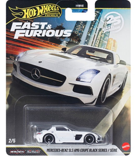 Hot Wheels 1:64 Fast & Furious 25Th Anniversary - MERCEDES-BENZ AMG SLS BLACK SERIES