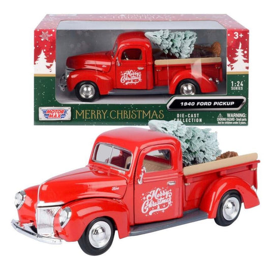 Motormax 1940 Ford Pickup Navidad 1:24