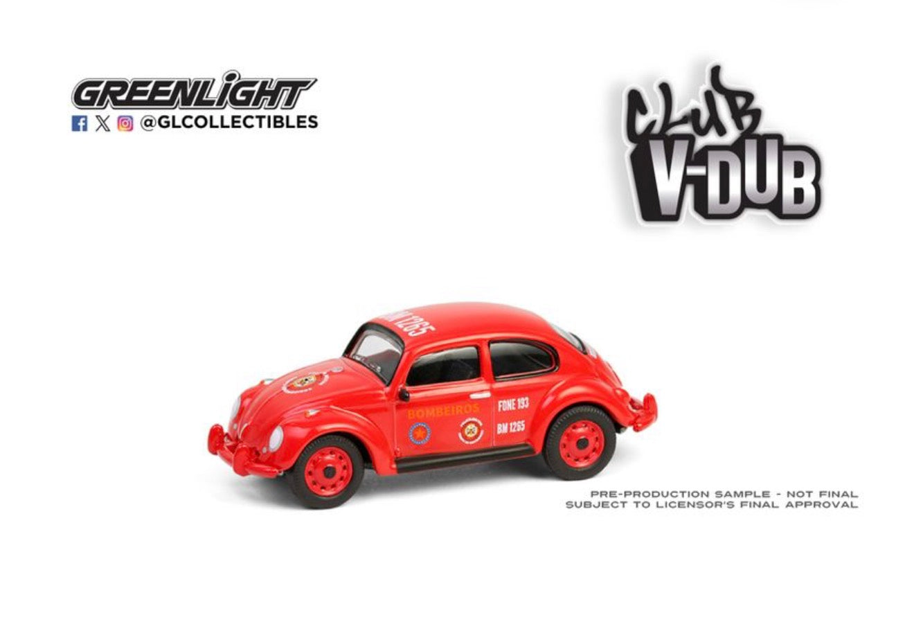 GreenLight Volkswagen Classic Beetle - Corpo de Bombeiros da Polícia Militar 1:64
