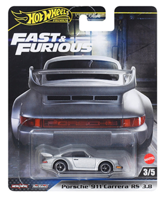 Hot Wheels 1:64 PORSCHE 911 CARRERA RS 3.8 - Rápido y furioso Premium 2025 M