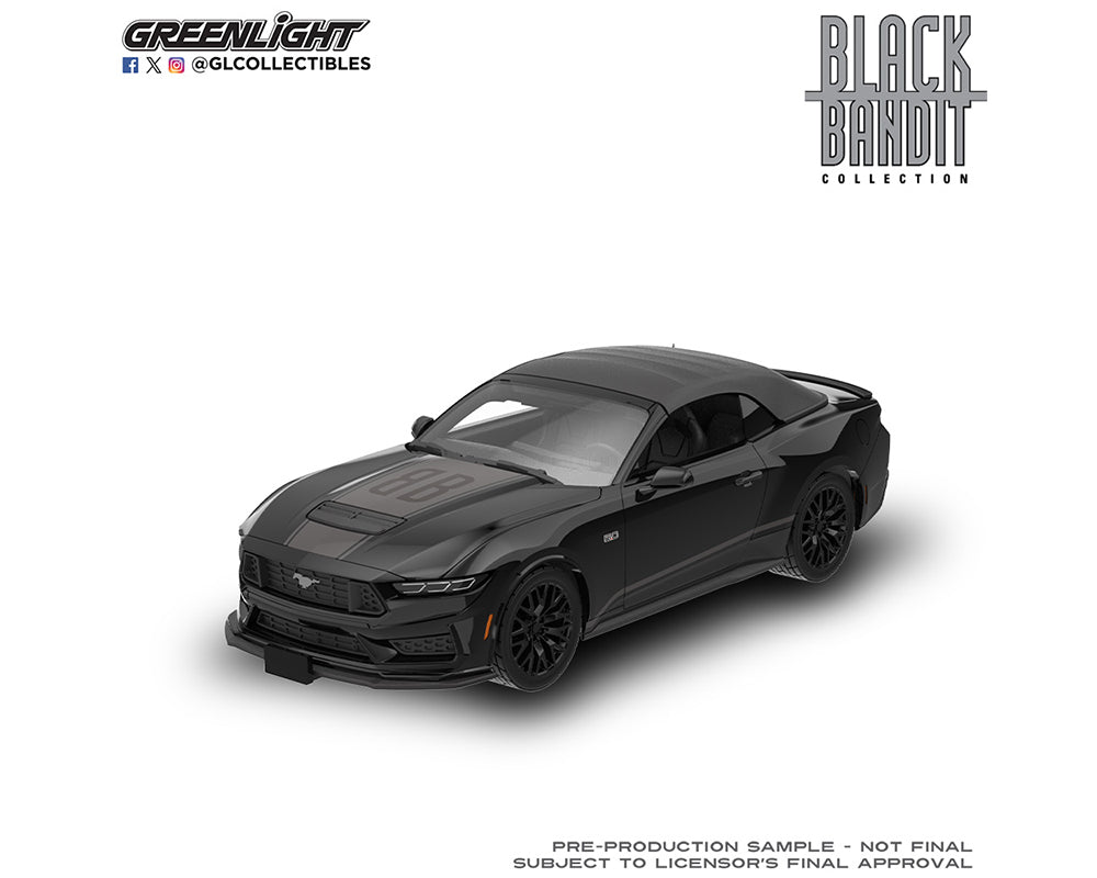 Greenlight 1:64 Black Bandit Series 31 2026 – 2024 Ford Mustang GT Convertible Top Up – Solid Pack
