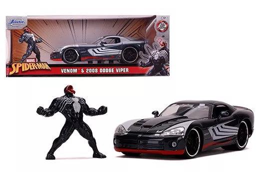 Jada 1:24 Venom 2008 Dodge Viper – Marvel Spider-Man – Hollywood Rides
