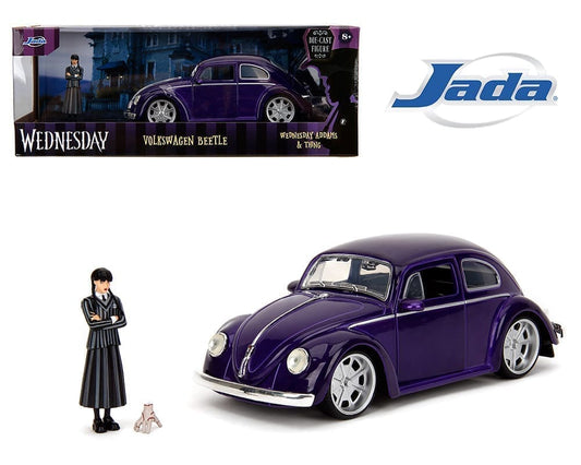 Jada 1:24 Volkswagen Beetle Wednesday Addams