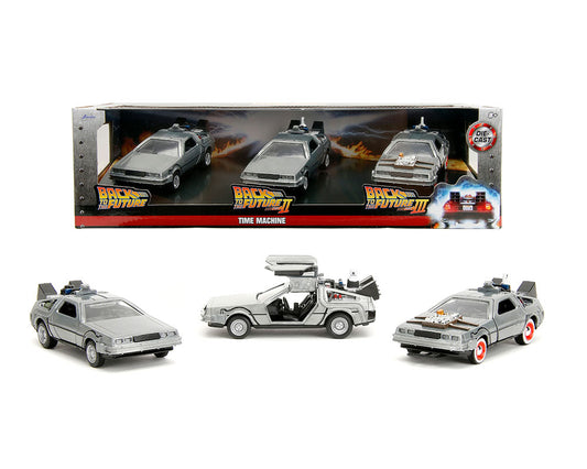 Jada 1:32 Volver al futuro - Máquina del tiempo 3-Pack - Hollywood Rides