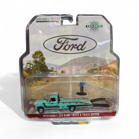 Greenlight 1970 Ford F-350 grúa con conductor
