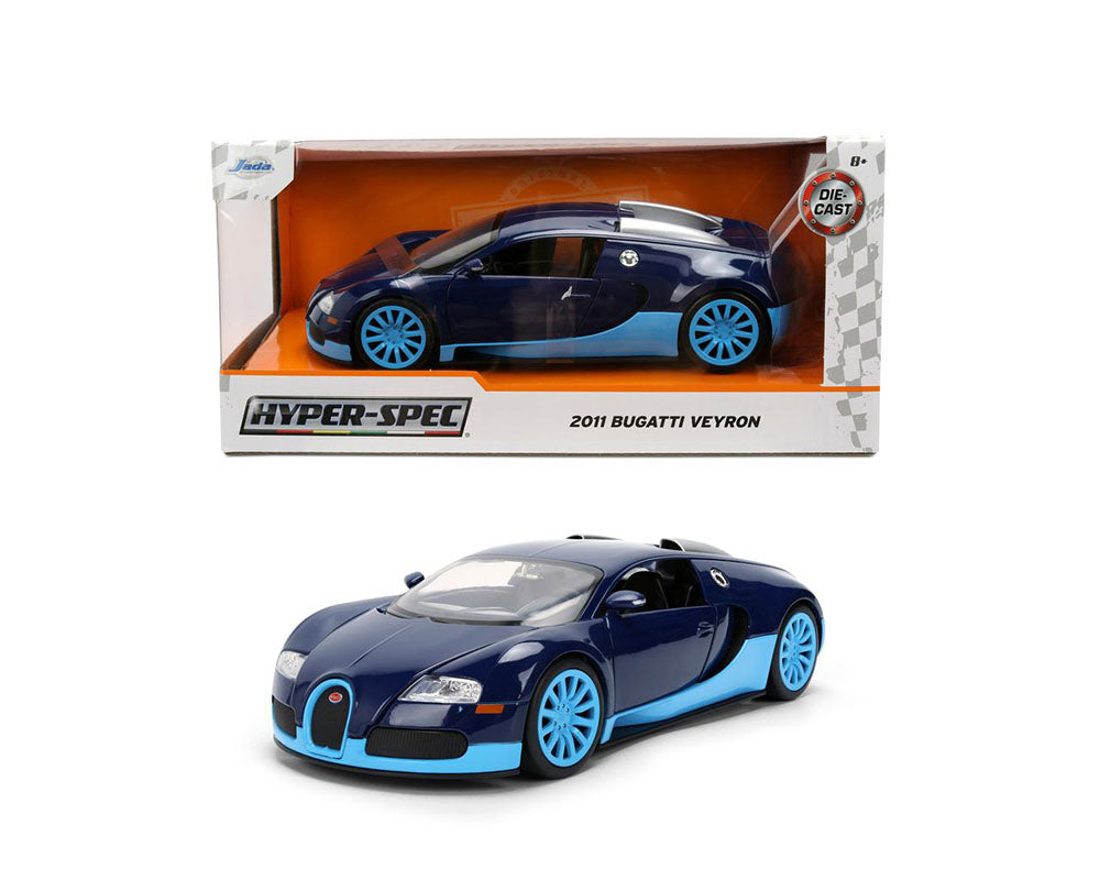Jada 1:24 - Bugatti Veyron 2011 – Hyper-Spec (Azul)