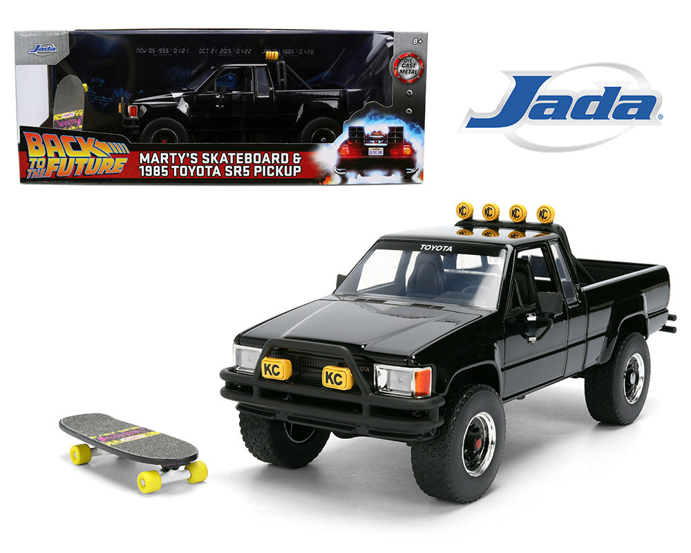 Jada 1:24 - 1985 Toyota SR5 Pickup y Marty Patineta – Volver al Futuro – Hollywood Rides