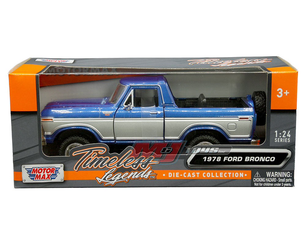 Motormax 1:24 1978 Ford Bronco Ranger XLT – Timeless Legends
