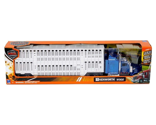New Ray 1:43 Kenworth W900 Ganadero – Azul – Long Haul Trucker