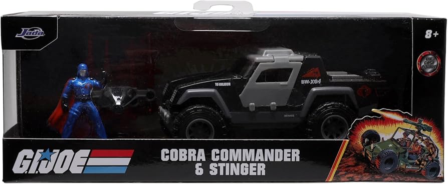 Jada Toys G.I. Joe Cobra Commander & Stinger a escala 1:32