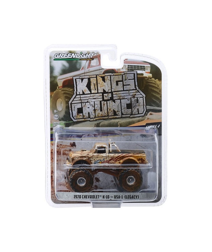 Greenlight 1:64 - Kings Of Crunch 1970 Chevrolet K10 Usa 1 - (Blanco)