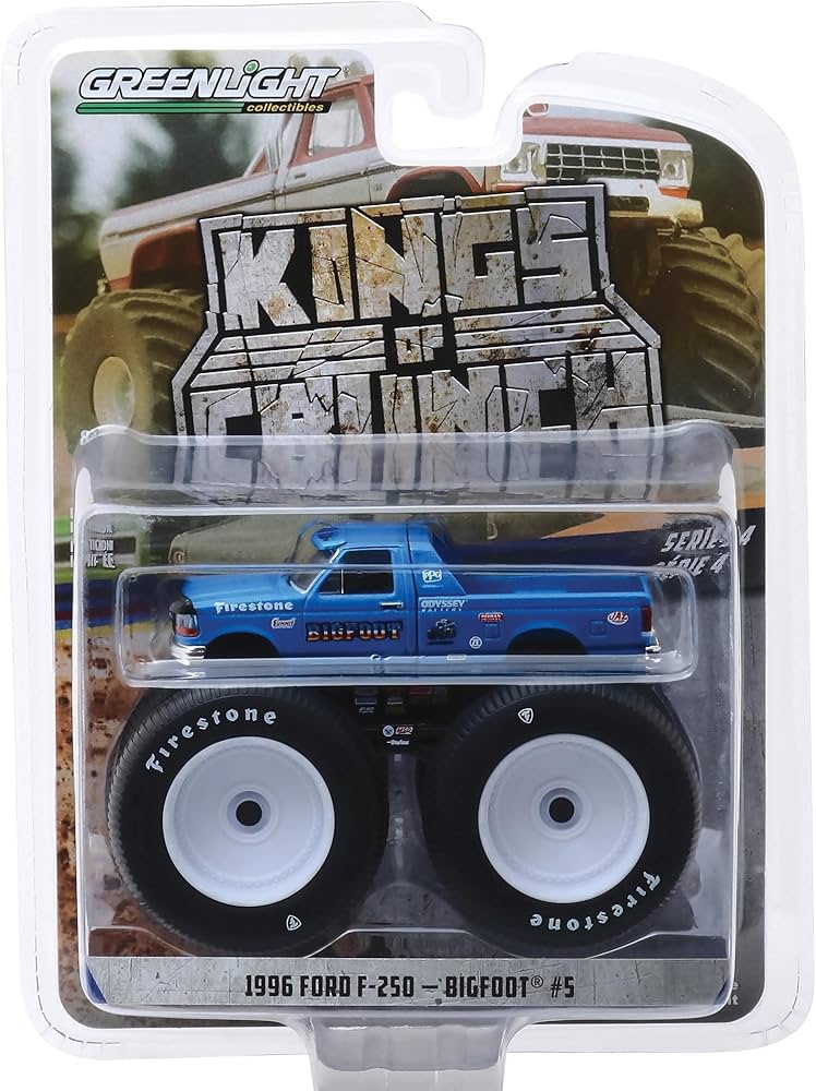Greenlight 1:64 - Kings of Crunch Serie 4 - Bigfoot 5-1996 Ford F-250 Monster Truck 49040E