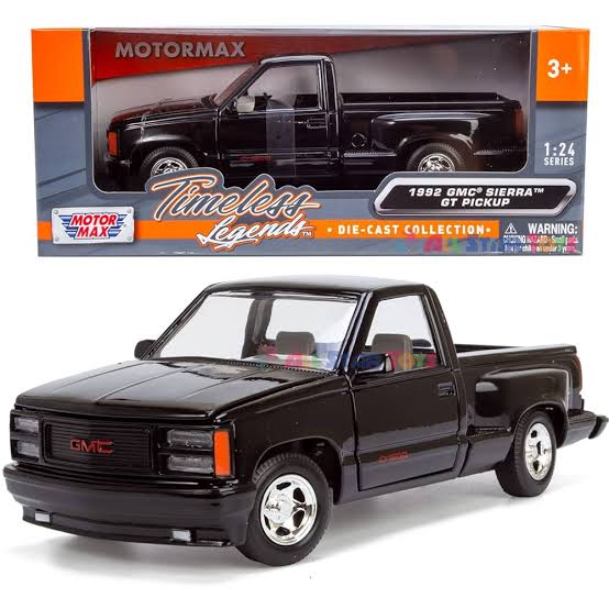 Motormax 1:24 - 992 GMC Sierra GT Pickup - (Negro)