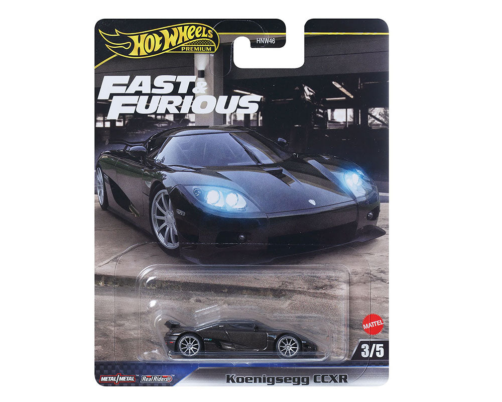 Hot Wheels 1:64 Fast & Furious Premium 2025 – Koenigsegg CCXR 2010 - (Negro)