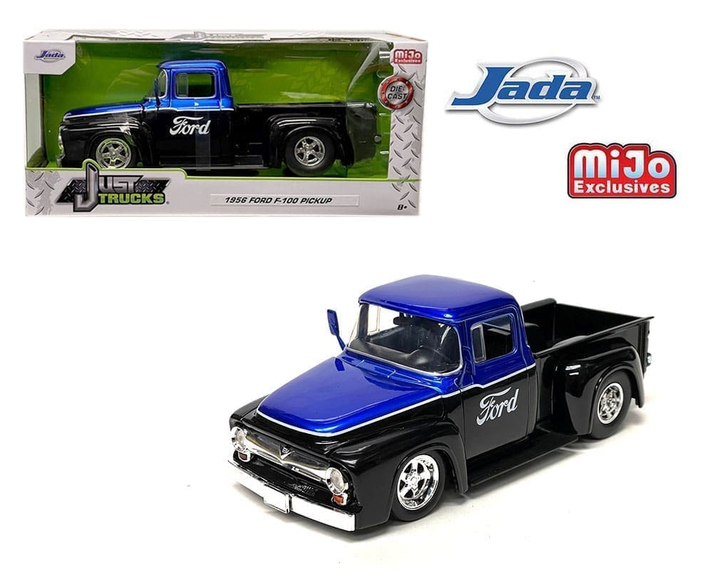 Jada 1:24 1956 Ford F-100 Custom FORD – (Negro con azul de dos tonos)