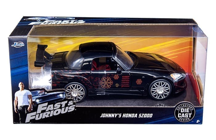 Jada 1:24 Johnny’s Honda S2000 – Fast & Furious - (Negro)