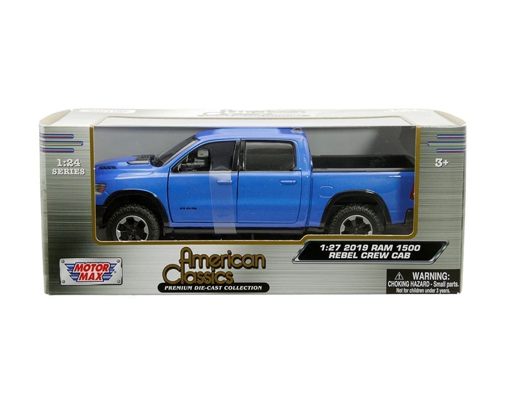 Motormax 1:27 2019 Dodge Ram 1500 Crew Cab Rebel – Timeless Legends