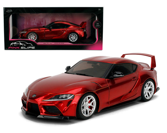 Jada 1:18 - Toyota GR Supra – Rojo Metálico – Pink Slips