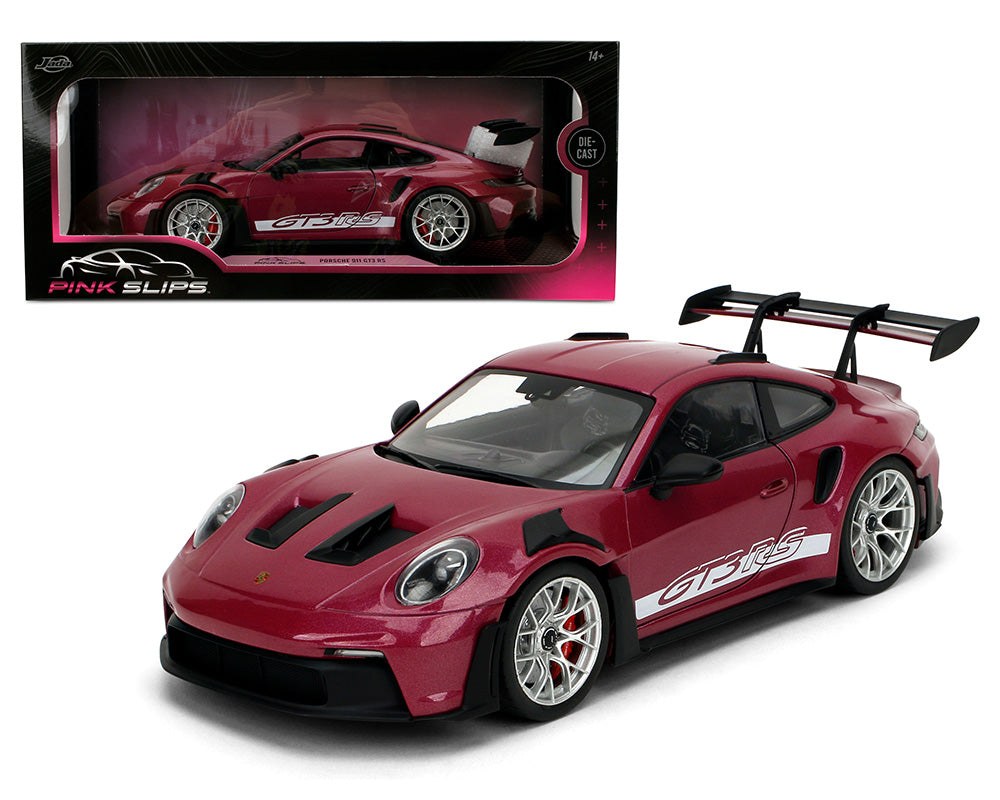Jada 1:18 - Porsche 911 GT3 RS – Metallic Cabernet – Pink Slips