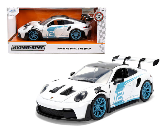 Jada 1:24 - Porsche 911 GT3 RS (992) #12 – Blanco – Hyper-Spec
