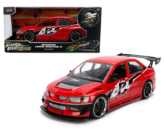 Jada 1:24 - Sean’s Mitsubishi Lancer Evolution IX – Rápidos y Furiosos (Rojo)