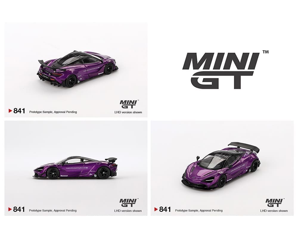 Mini GT 1:64 McLaren 720S LB-Works – Morado